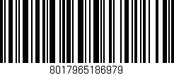 Código de barras (EAN, GTIN, SKU, ISBN): '8017965186979'