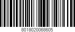Código de barras (EAN, GTIN, SKU, ISBN): '8018020068605'