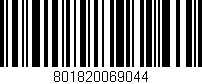 Código de barras (EAN, GTIN, SKU, ISBN): '801820069044'
