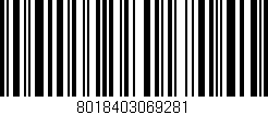 Código de barras (EAN, GTIN, SKU, ISBN): '8018403069281'