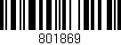 Código de barras (EAN, GTIN, SKU, ISBN): '801869'