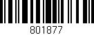 Código de barras (EAN, GTIN, SKU, ISBN): '801877'
