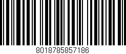 Código de barras (EAN, GTIN, SKU, ISBN): '8018785857186'