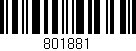 Código de barras (EAN, GTIN, SKU, ISBN): '801881'