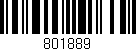 Código de barras (EAN, GTIN, SKU, ISBN): '801889'
