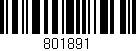 Código de barras (EAN, GTIN, SKU, ISBN): '801891'