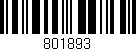 Código de barras (EAN, GTIN, SKU, ISBN): '801893'