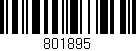Código de barras (EAN, GTIN, SKU, ISBN): '801895'