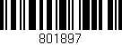 Código de barras (EAN, GTIN, SKU, ISBN): '801897'