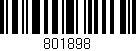 Código de barras (EAN, GTIN, SKU, ISBN): '801898'