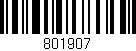 Código de barras (EAN, GTIN, SKU, ISBN): '801907'