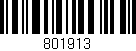 Código de barras (EAN, GTIN, SKU, ISBN): '801913'