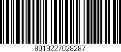 Código de barras (EAN, GTIN, SKU, ISBN): '8019227028287'