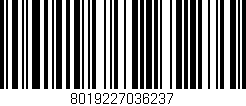 Código de barras (EAN, GTIN, SKU, ISBN): '8019227036237'