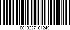 Código de barras (EAN, GTIN, SKU, ISBN): '8019227101249'