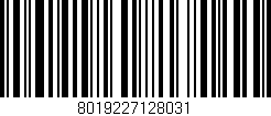 Código de barras (EAN, GTIN, SKU, ISBN): '8019227128031'