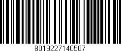 Código de barras (EAN, GTIN, SKU, ISBN): '8019227140507'