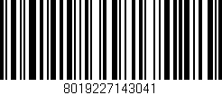 Código de barras (EAN, GTIN, SKU, ISBN): '8019227143041'
