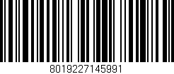 Código de barras (EAN, GTIN, SKU, ISBN): '8019227145991'