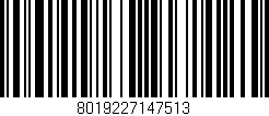 Código de barras (EAN, GTIN, SKU, ISBN): '8019227147513'