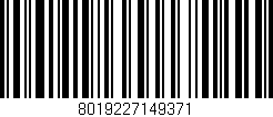 Código de barras (EAN, GTIN, SKU, ISBN): '8019227149371'