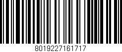 Código de barras (EAN, GTIN, SKU, ISBN): '8019227161717'