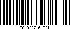 Código de barras (EAN, GTIN, SKU, ISBN): '8019227161731'