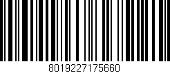 Código de barras (EAN, GTIN, SKU, ISBN): '8019227175660'