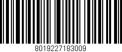 Código de barras (EAN, GTIN, SKU, ISBN): '8019227183009'