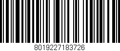 Código de barras (EAN, GTIN, SKU, ISBN): '8019227183726'