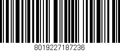 Código de barras (EAN, GTIN, SKU, ISBN): '8019227187236'