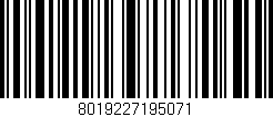 Código de barras (EAN, GTIN, SKU, ISBN): '8019227195071'