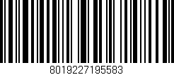 Código de barras (EAN, GTIN, SKU, ISBN): '8019227195583'