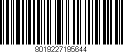 Código de barras (EAN, GTIN, SKU, ISBN): '8019227195644'