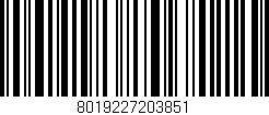 Código de barras (EAN, GTIN, SKU, ISBN): '8019227203851'