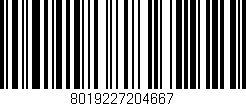 Código de barras (EAN, GTIN, SKU, ISBN): '8019227204667'