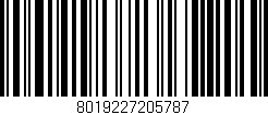 Código de barras (EAN, GTIN, SKU, ISBN): '8019227205787'