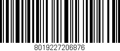 Código de barras (EAN, GTIN, SKU, ISBN): '8019227206876'