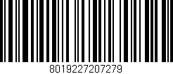 Código de barras (EAN, GTIN, SKU, ISBN): '8019227207279'