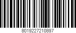 Código de barras (EAN, GTIN, SKU, ISBN): '8019227210897'