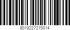 Código de barras (EAN, GTIN, SKU, ISBN): '8019227215014'