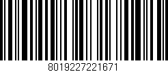 Código de barras (EAN, GTIN, SKU, ISBN): '8019227221671'