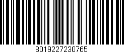 Código de barras (EAN, GTIN, SKU, ISBN): '8019227230765'