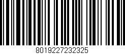 Código de barras (EAN, GTIN, SKU, ISBN): '8019227232325'