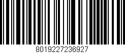 Código de barras (EAN, GTIN, SKU, ISBN): '8019227236927'