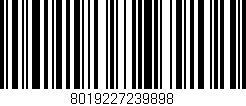 Código de barras (EAN, GTIN, SKU, ISBN): '8019227239898'