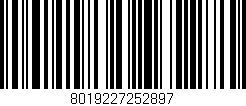 Código de barras (EAN, GTIN, SKU, ISBN): '8019227252897'