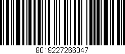 Código de barras (EAN, GTIN, SKU, ISBN): '8019227266047'