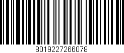 Código de barras (EAN, GTIN, SKU, ISBN): '8019227266078'