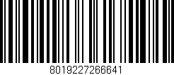 Código de barras (EAN, GTIN, SKU, ISBN): '8019227266641'